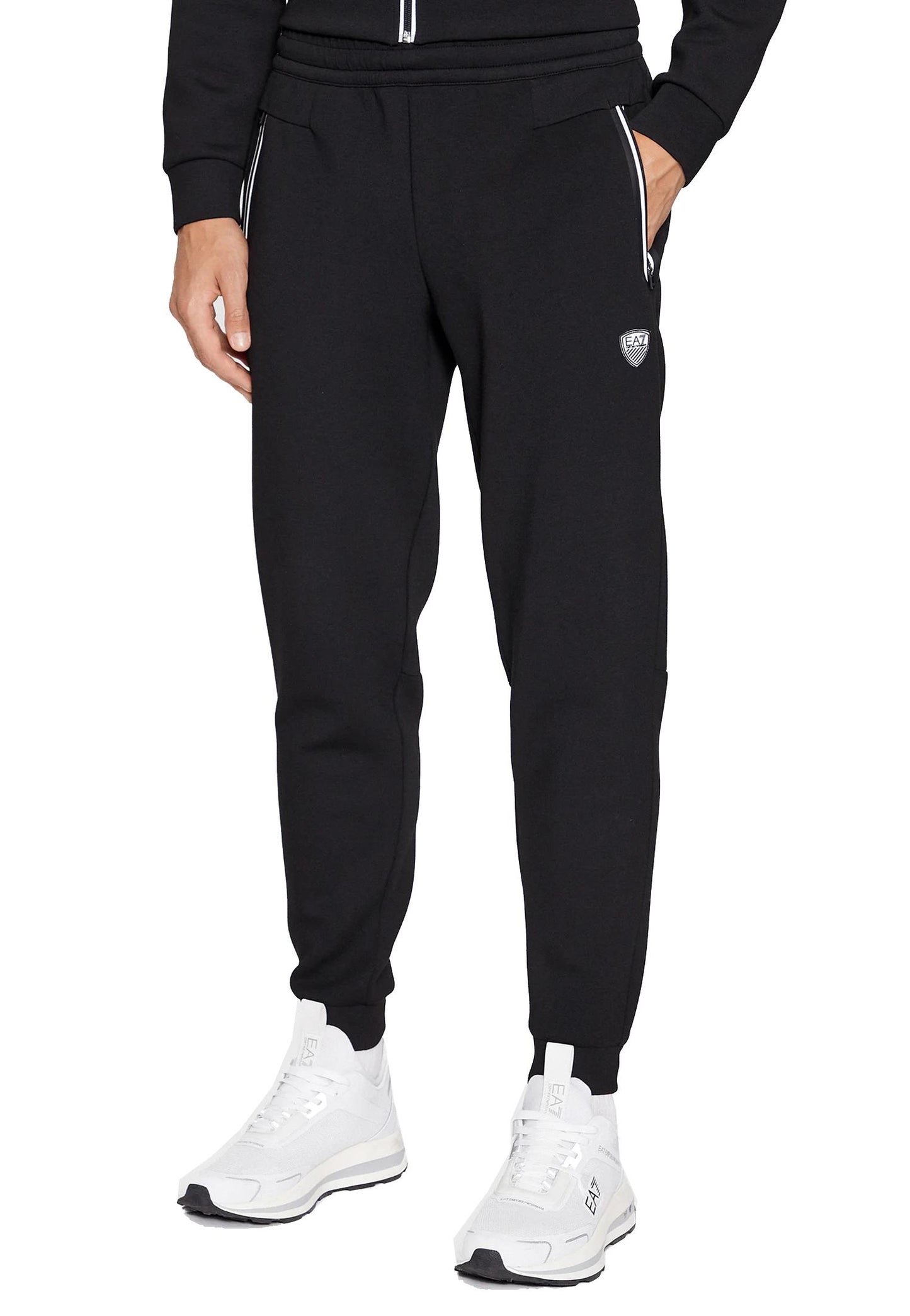 Pantaloni neri tuta sportivi EA7 Armani A25 8NPP63 PJ4EZ 12001200 EA7 