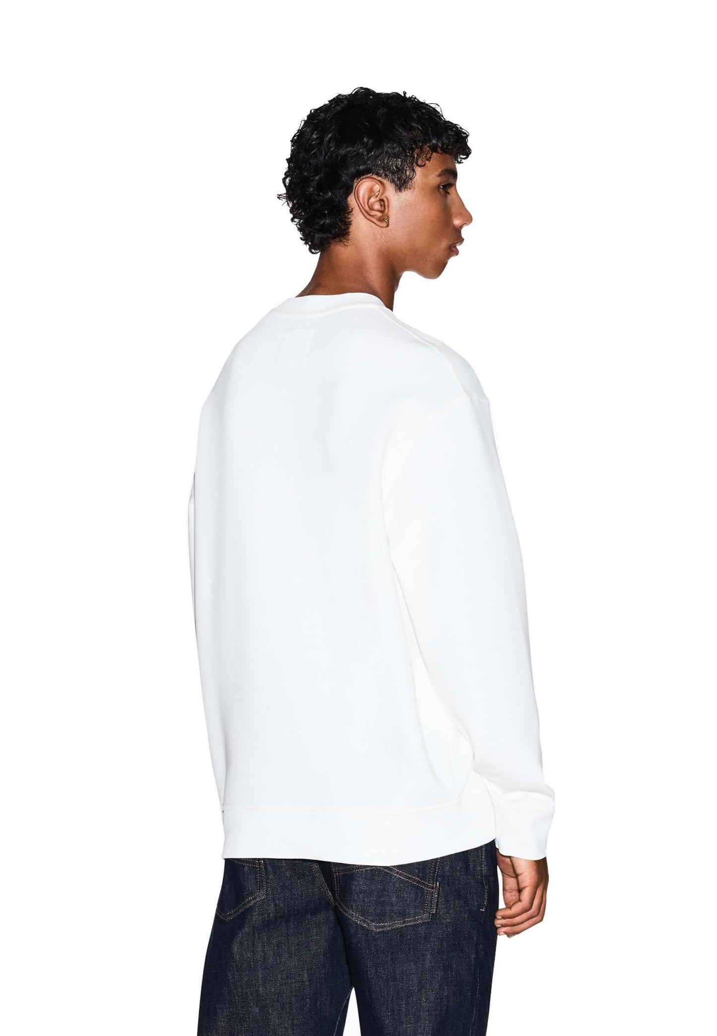 Felpa bianca girocollo misto cotone Armani Exchange A25 XM000368 AF10818 U0009U0009 ARMANI EXCHANGE 