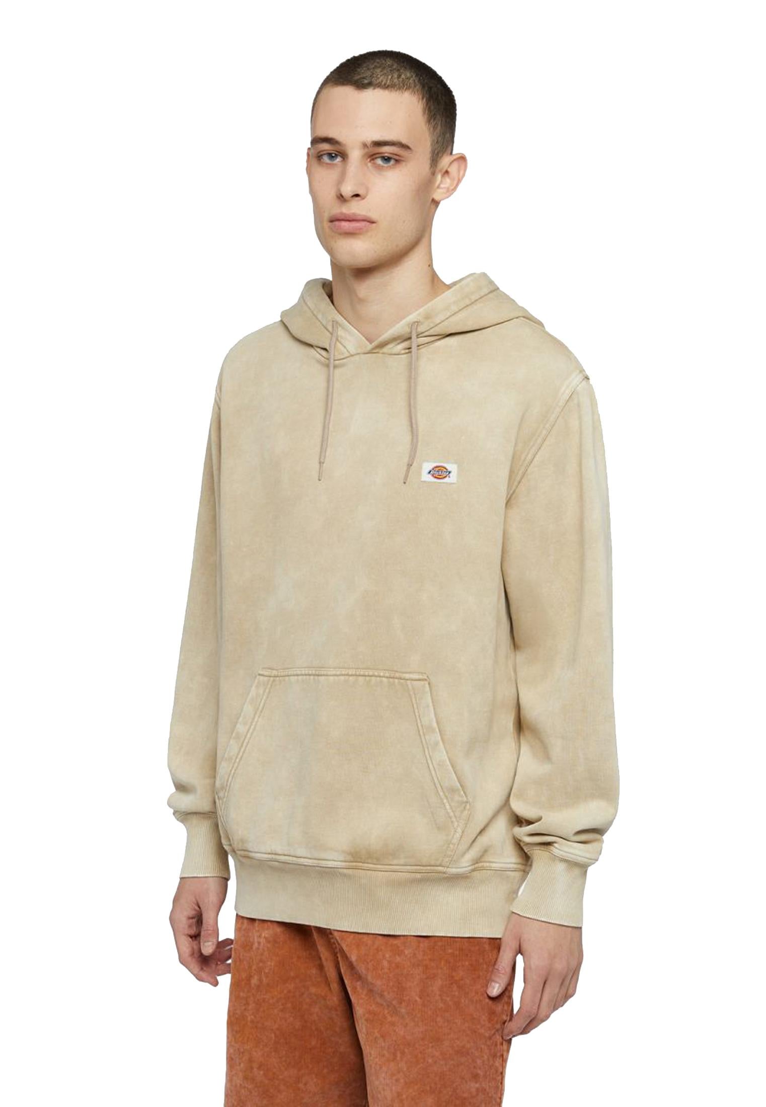 Felpa con cappuccio beige lavaggio slavato Newington Dickies P24 DK0A4YYOJ491 OJ491 DICKIES 