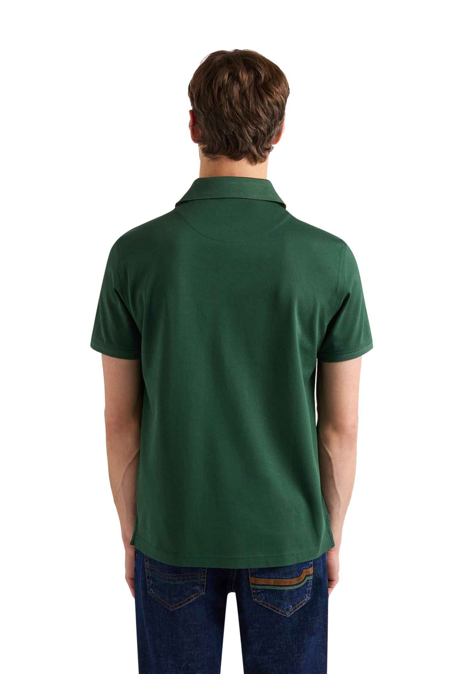 Polo verde cotone con taschino manica corta Harmont&Blaine P26 LRQ372021215 672672 HARMONT&BLAINE 