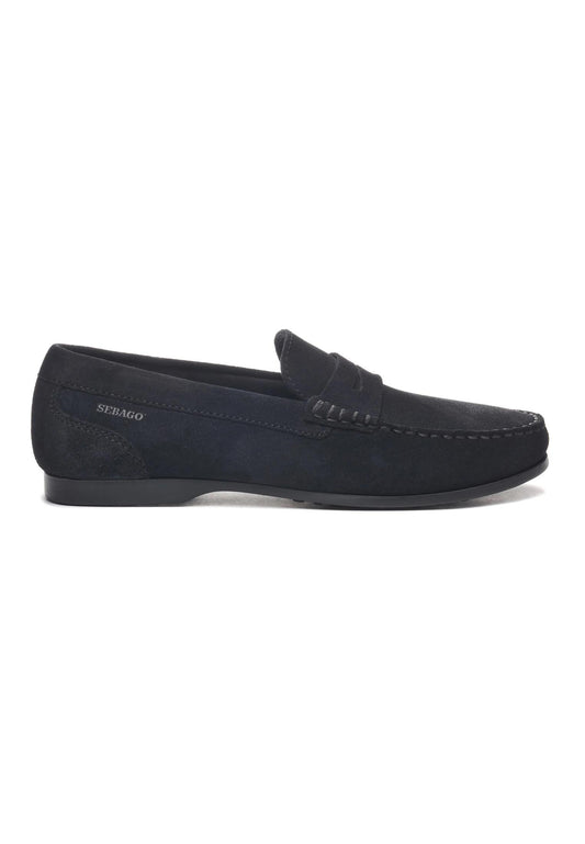 Mocassini blu pelle scamosciata Byron Suede Sebago P26 70016Z0 908908 SEBAGO 