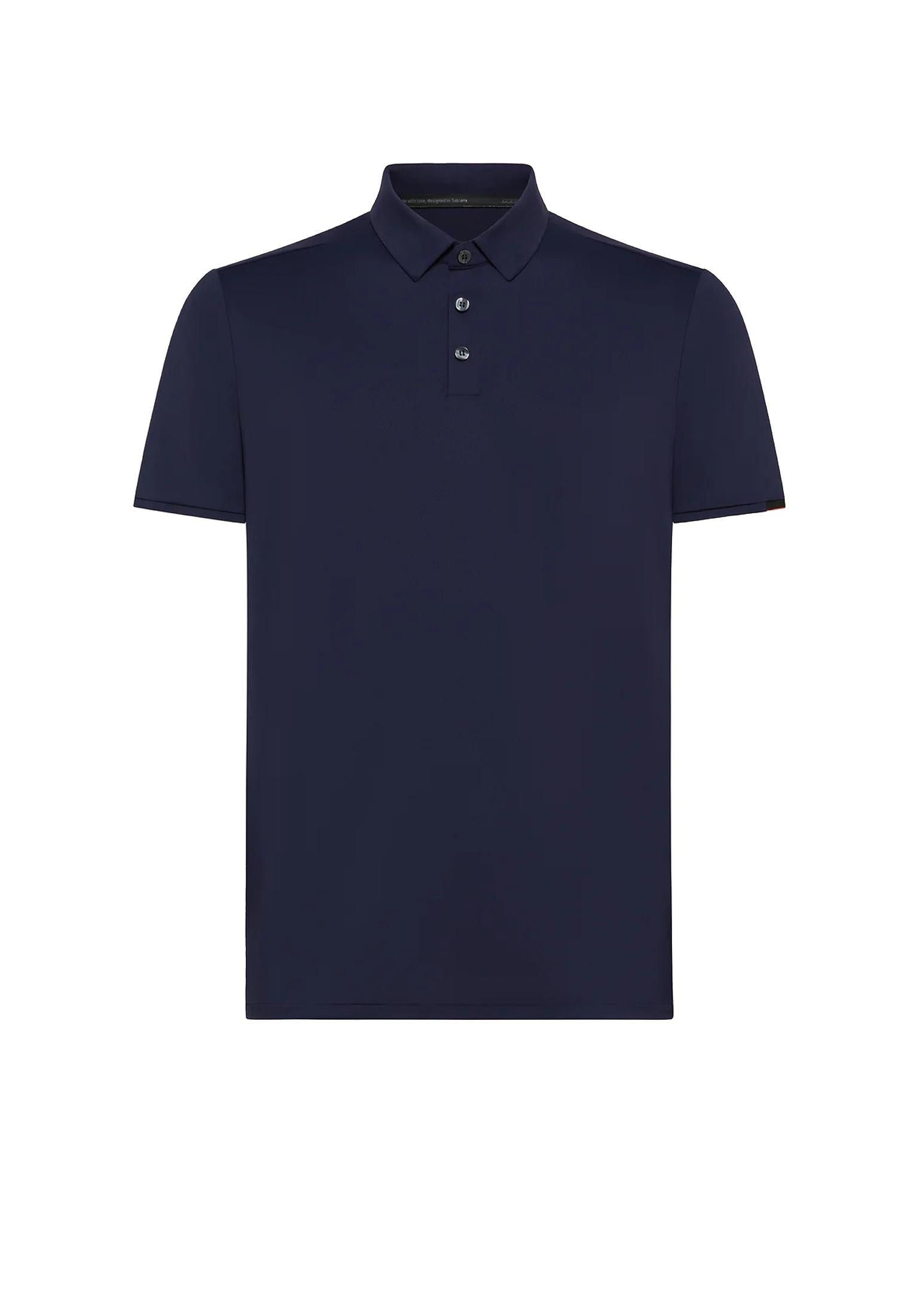 Polo mezza manica blu elasticizzata traspirante Oxford Logo RRD P26 26217 6161 RRD 