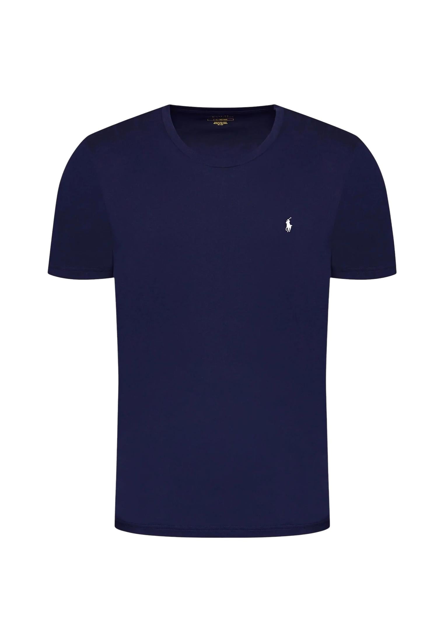 T-shirt girocollo cotone blu Polo Ralph Lauren P26 714844756007 CRUISE NAVY / WHITE PP POLO RALPH LAUREN 
