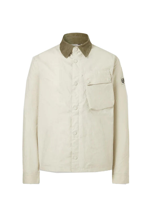 Giacca con colletto cerato beige Ground Belstaff P26 106096 Silver BirchSilver Birch BELSTAFF 