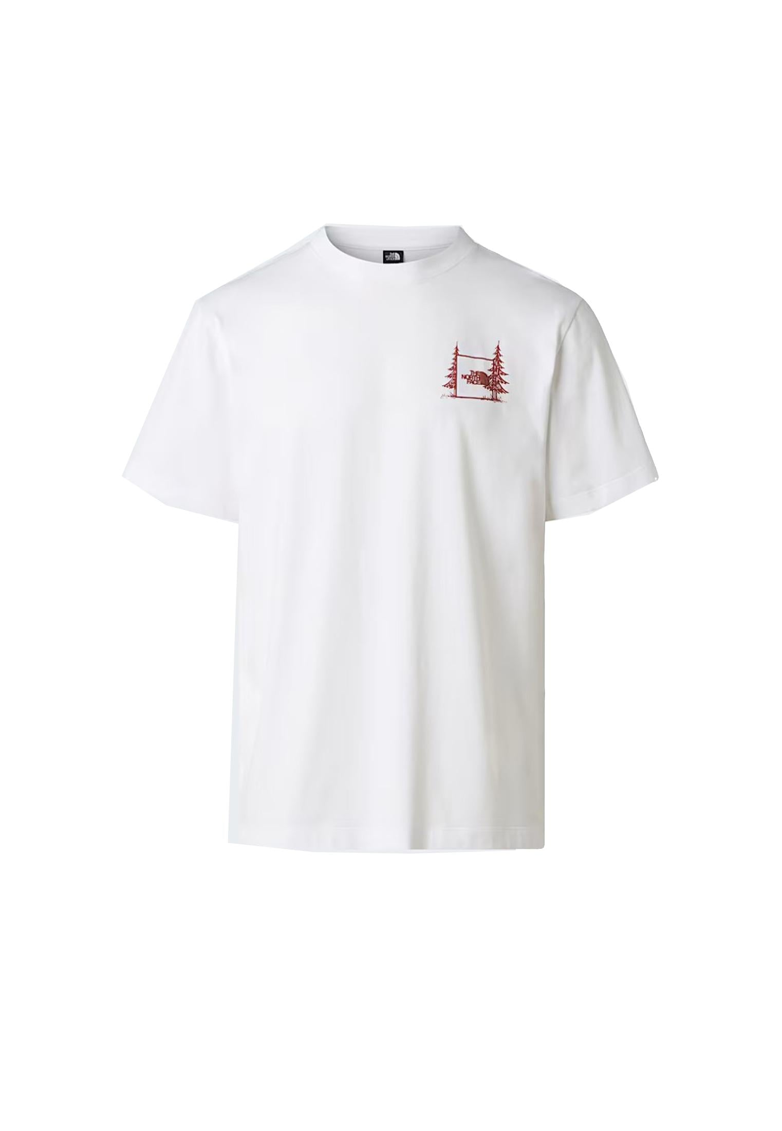 T-shirt girocollo bianca Camping Relaxed Graphic The North Face P26 NF0A8GQMFN41 NFFN4NFFN4 THE NORTH FACE 