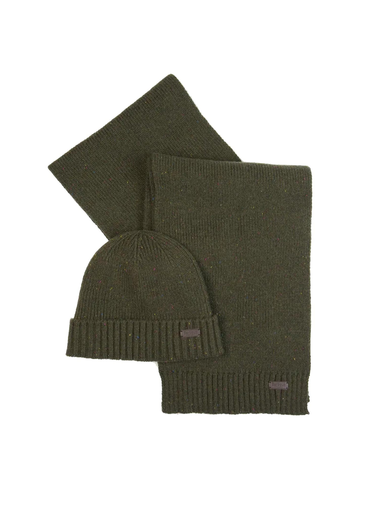 Set regalo sciarpa e berretto verde oliva Carlton Barbour A25 252MMGS0047 OL31OL31 BARBOUR 