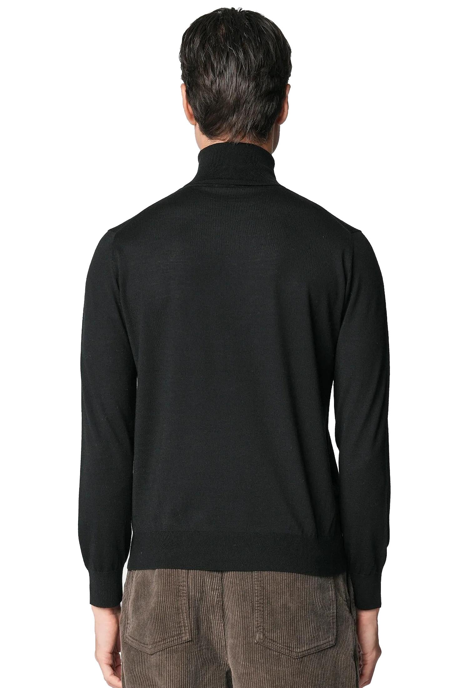 Maglia dolcevita lupetto nero lana merino 18 Bellwood A25 0325M9004 000016000016 BELLWOOD 