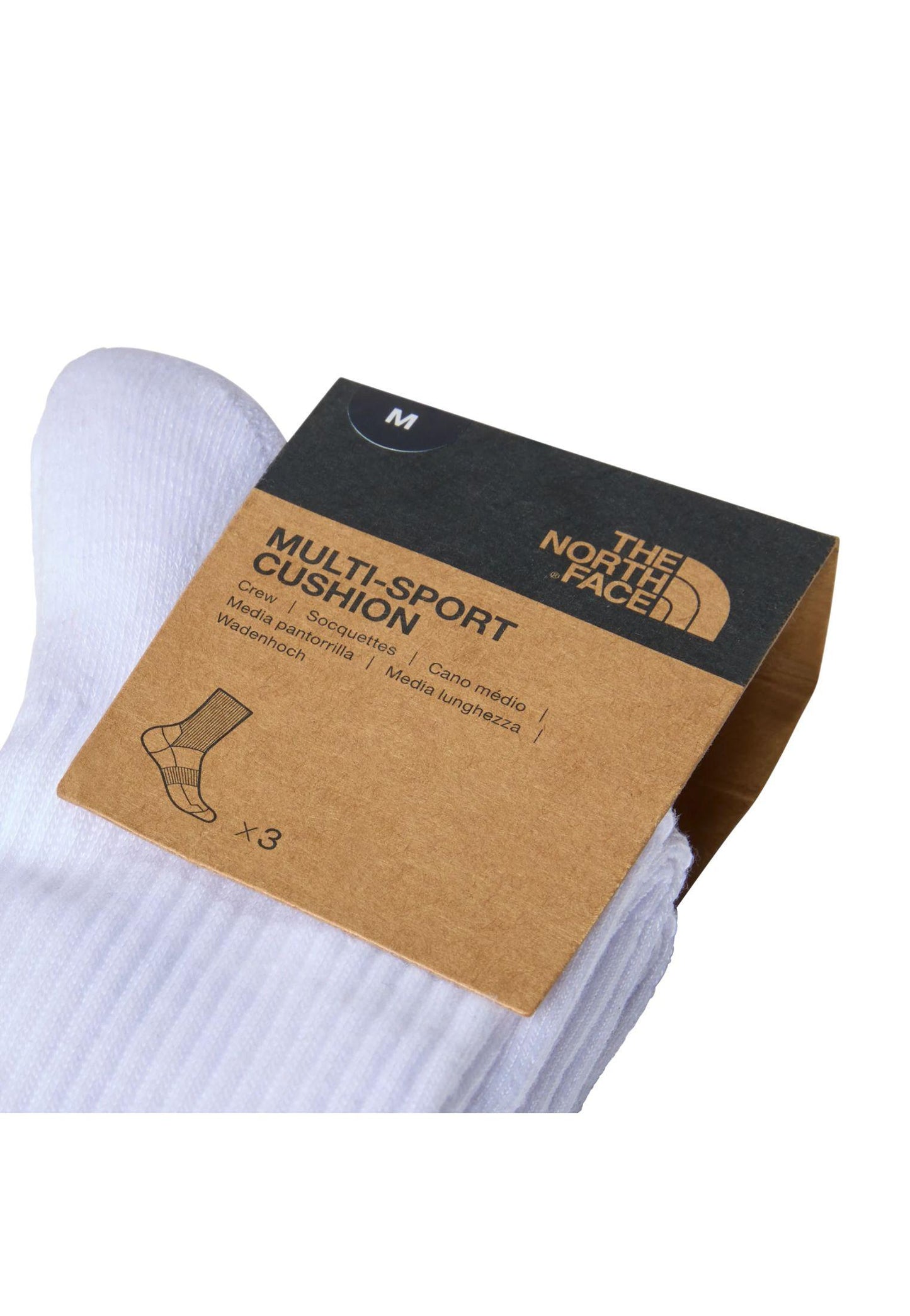 Set di 3 paia calze in poliestere con logo bianche The North Face A24 NF0A882HFN41 NFFN4NFFN4 THE NORTH FACE 