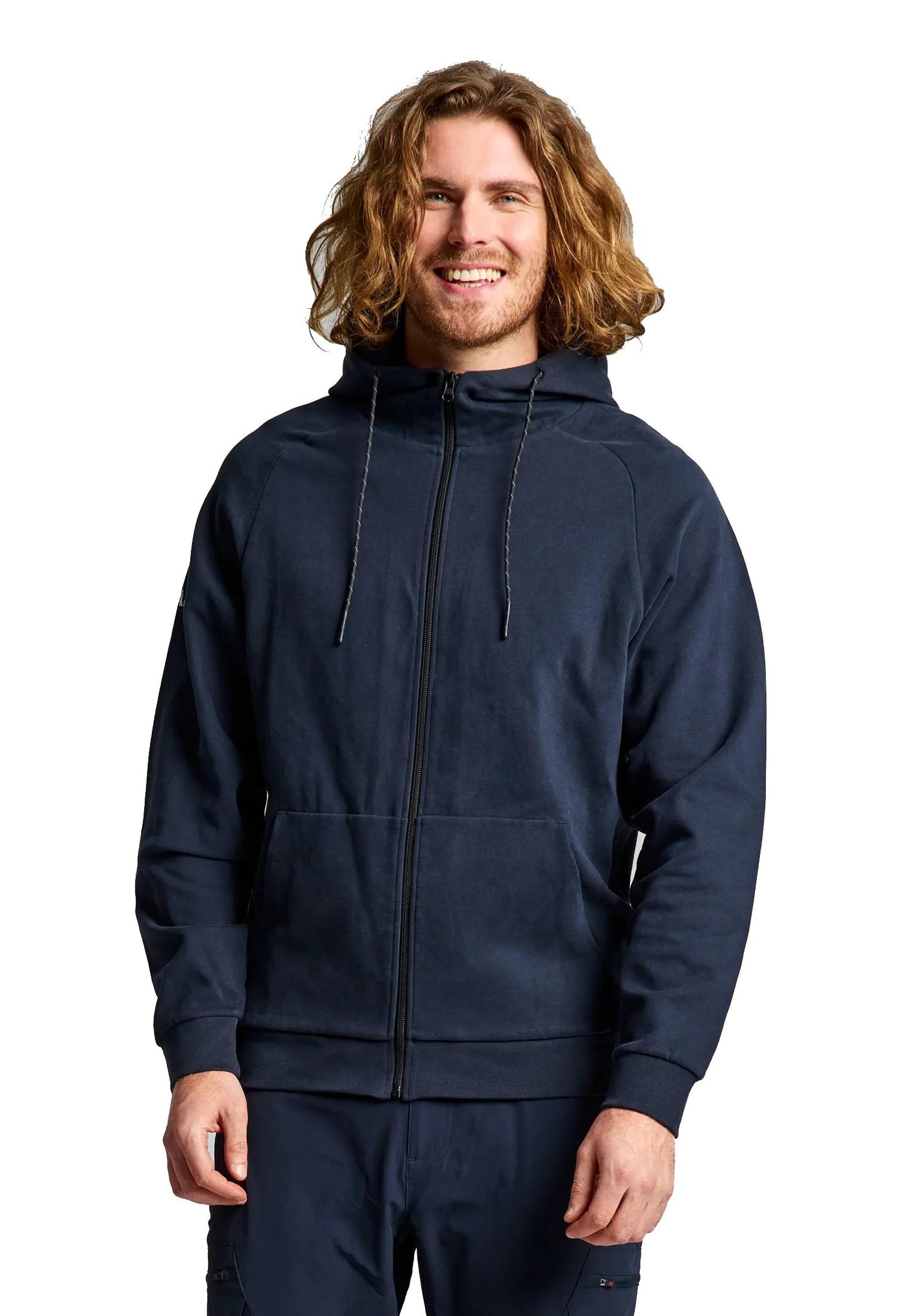 Felpa con cappuccio blu cotone Deck FZ Slam A25 A106007S00 W13DARK NAVY SLAM 