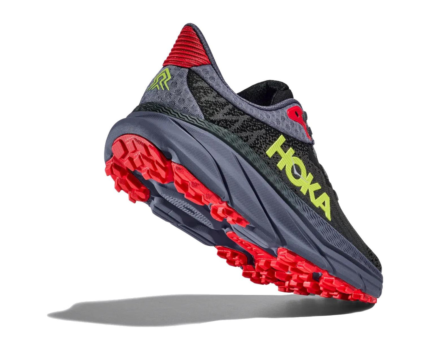 Scarpe sneakers da corsa uomo nere e rosse Challenger 7 Hoka A24