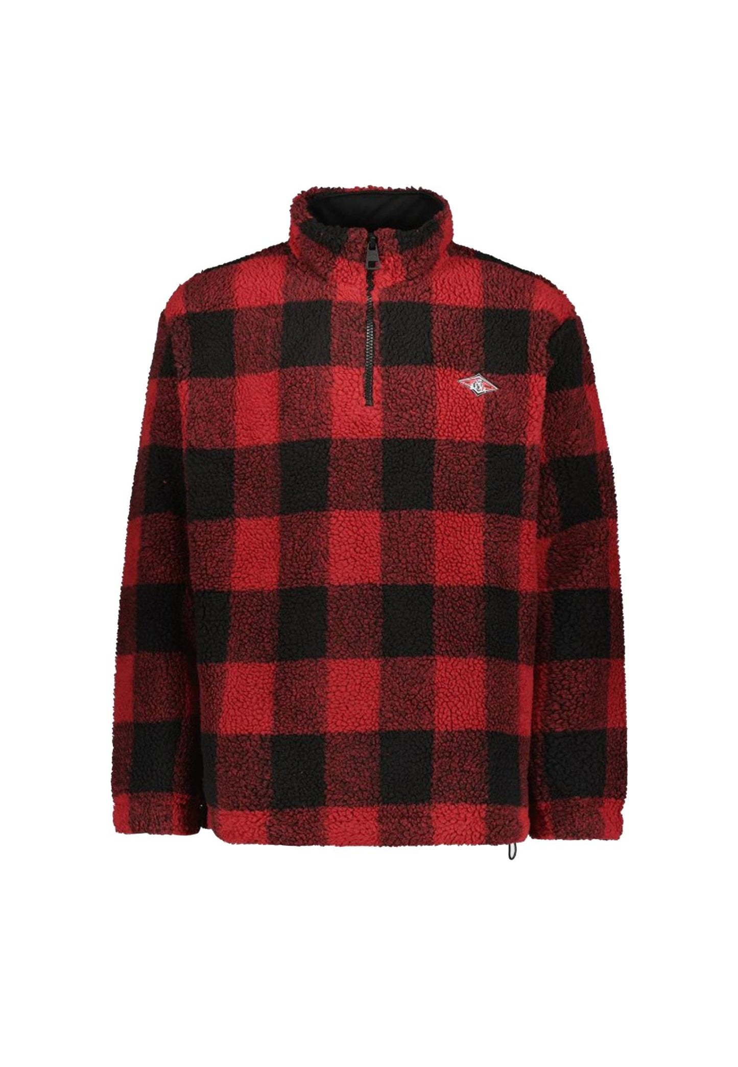 Felpa mezza zip teddy rossa Bear A25 BM290W25 5050 BEAR 