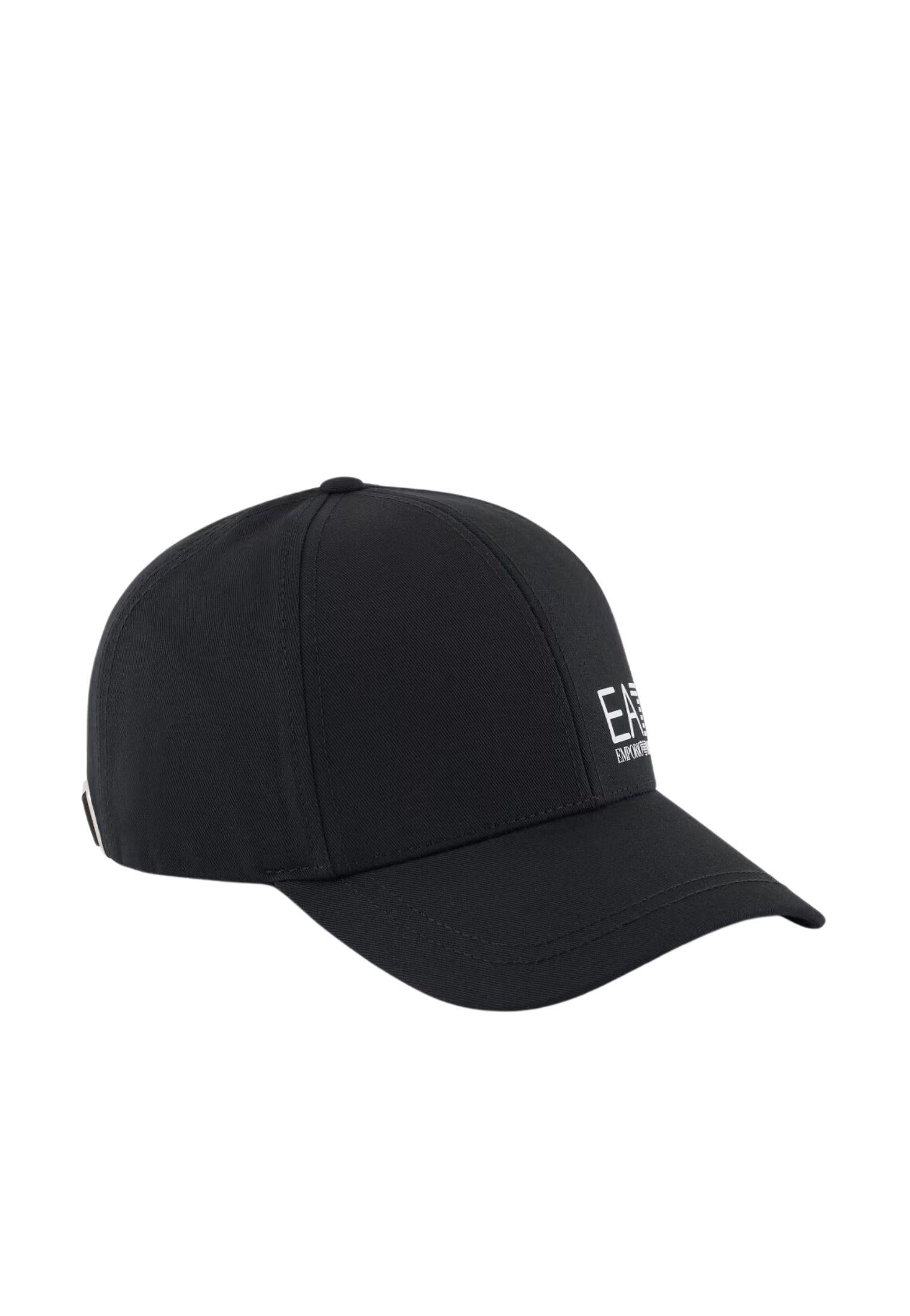 Cappello da baseball nera cotone EA7 Armani P26 7X000005 AF11989 MC008MC008 EA7 