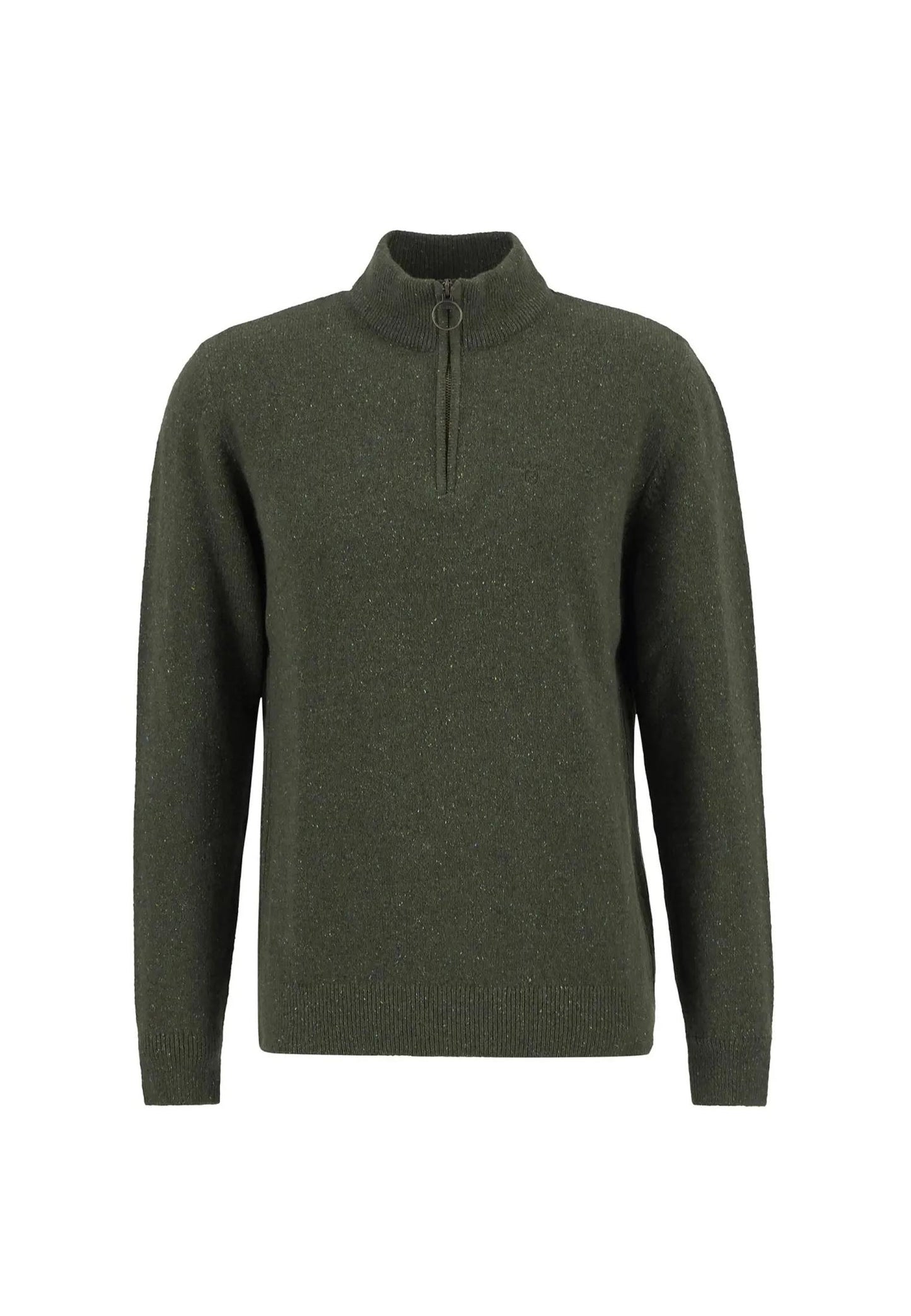 Maglione lana mezza zip verde Essential Tisbury Barbour A25 252MMKN1187 GN91GN91 BARBOUR 