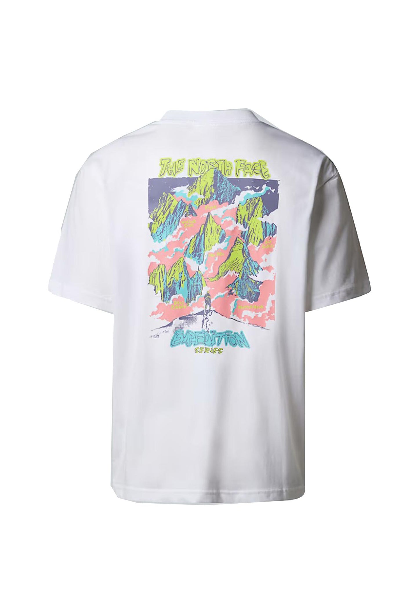 T-shirt bianca girocollo cotone Expedition Celebration The North Face A25 NF0A8E3CFN41 NFFN4NFFN4 THE NORTH FACE 