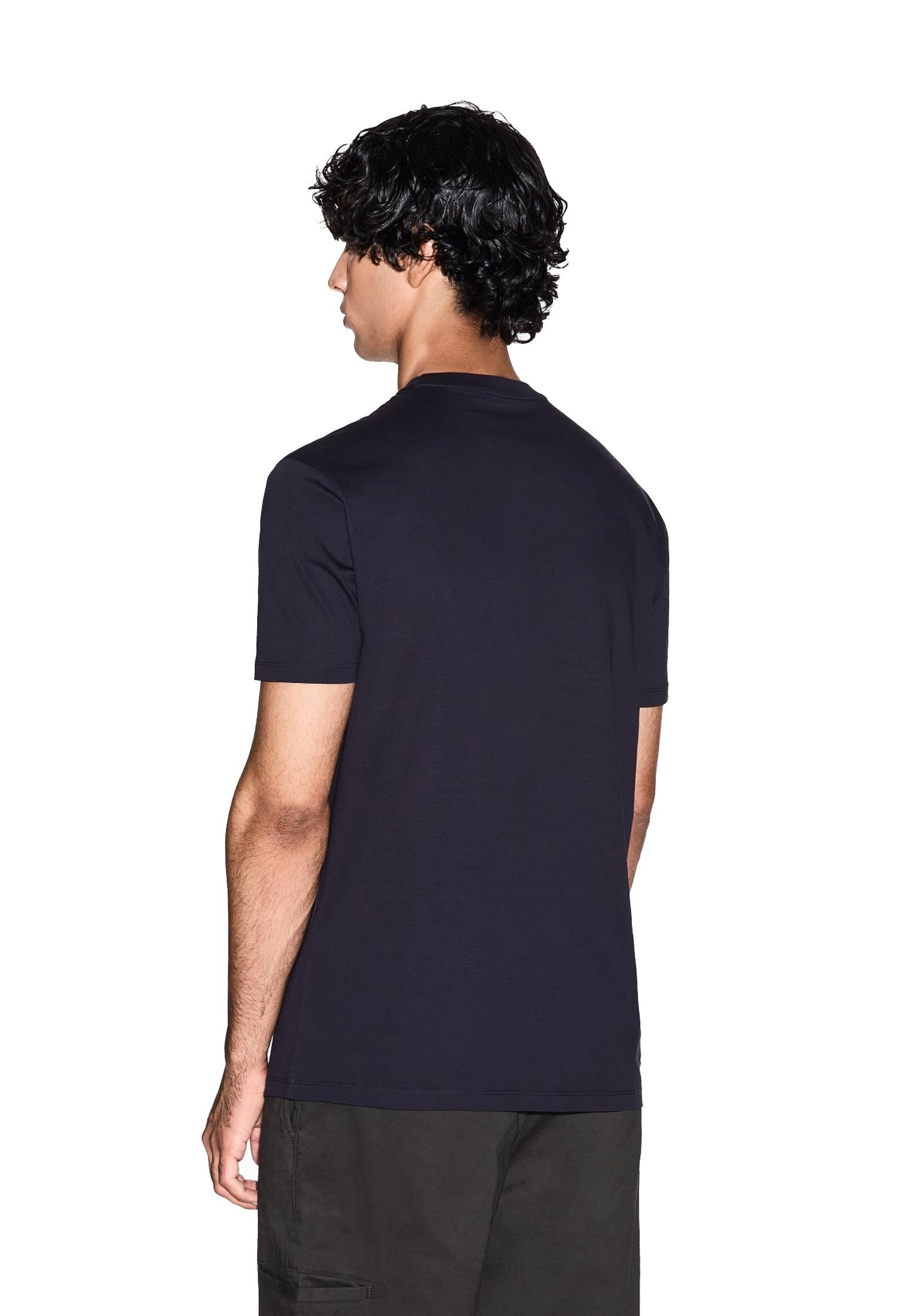 T-shirt girocollo cotone blu navy regular fit Armani Exchange A25 XM001458 AF10364 UB101UB101 ARMANI EXCHANGE 