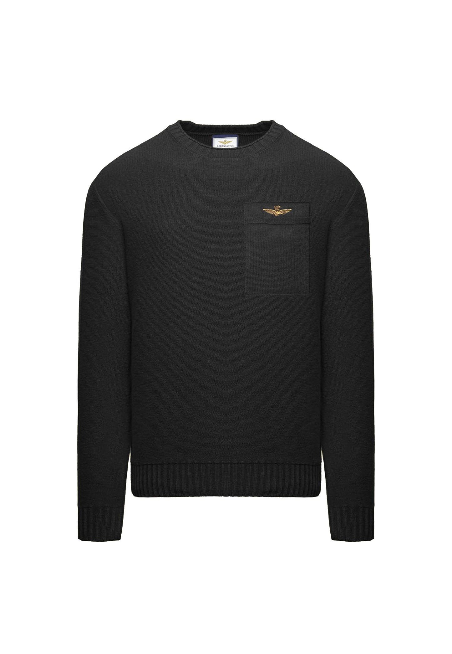 Maglione girocollo misto lana blu navy Aeronautica Militare A25 252MA1585UL00904 0818408184 AERONAUTICA MILITARE 