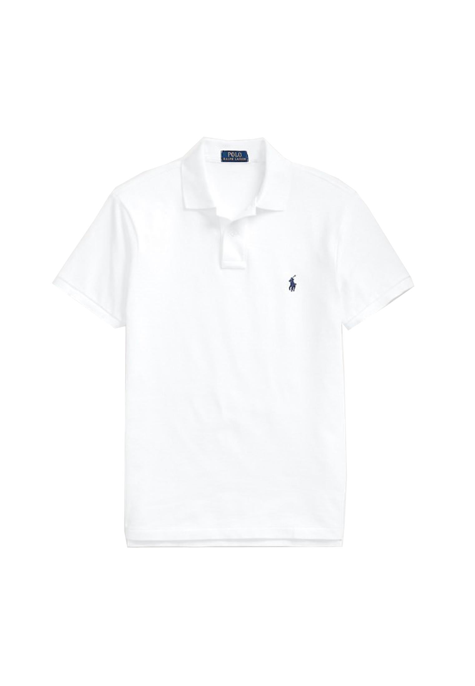 Polo manica corta bianca slim fit Polo Ralph Lauren P26 710666998002 WHITE POLO RALPH LAUREN 