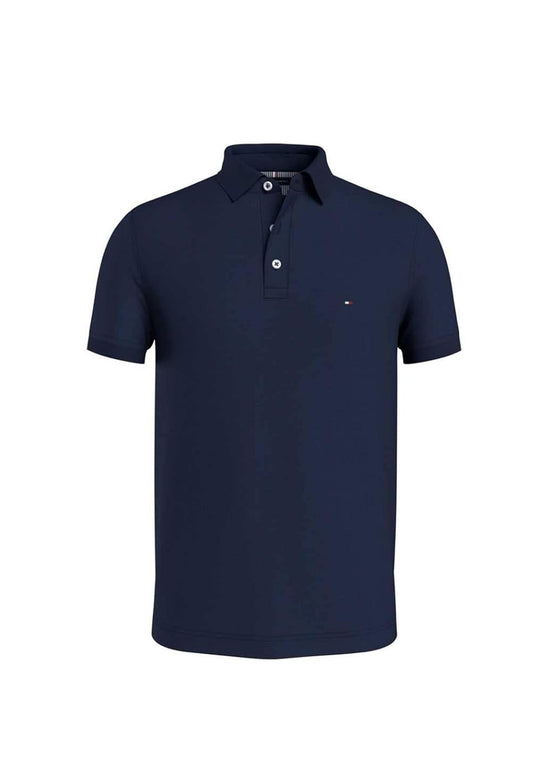 Polo manica corta blu cotone Tommy Hilfiger P26 MW0MW17771DCC DCCDCC TOMMY HILFIGER 