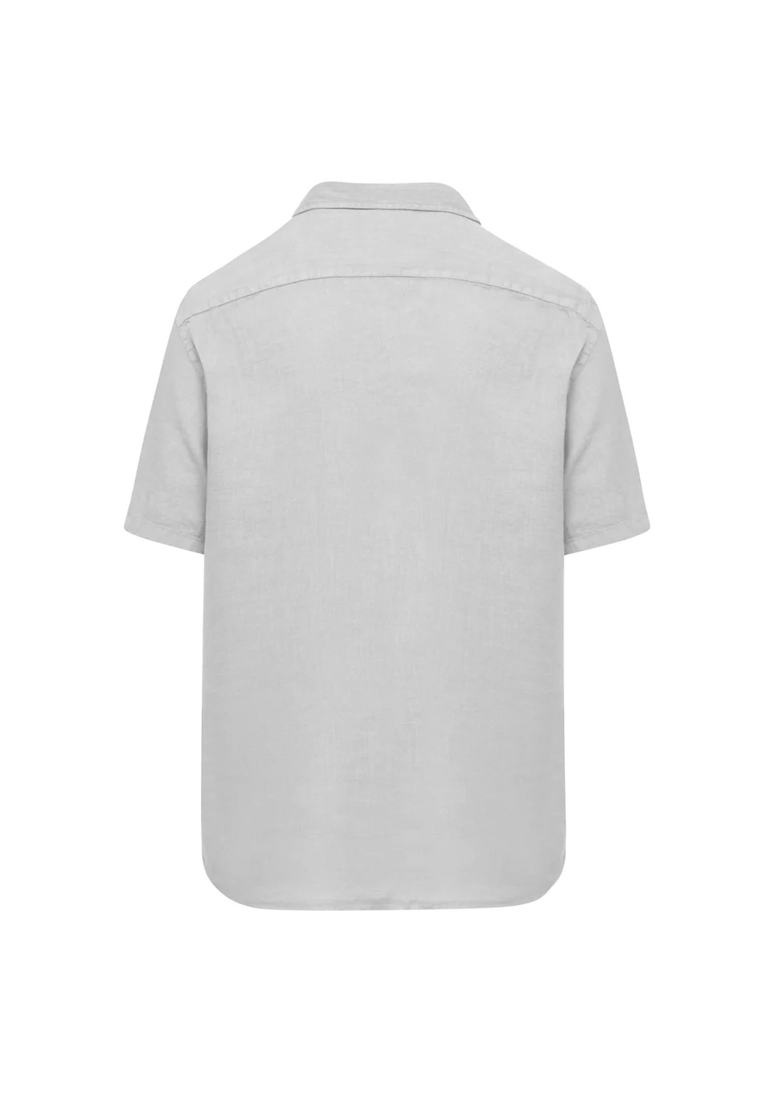 Camicia lino regular fit manica corta bianca Bomboogie P26 SM7790LI2 0000 BOMBOOGIE 