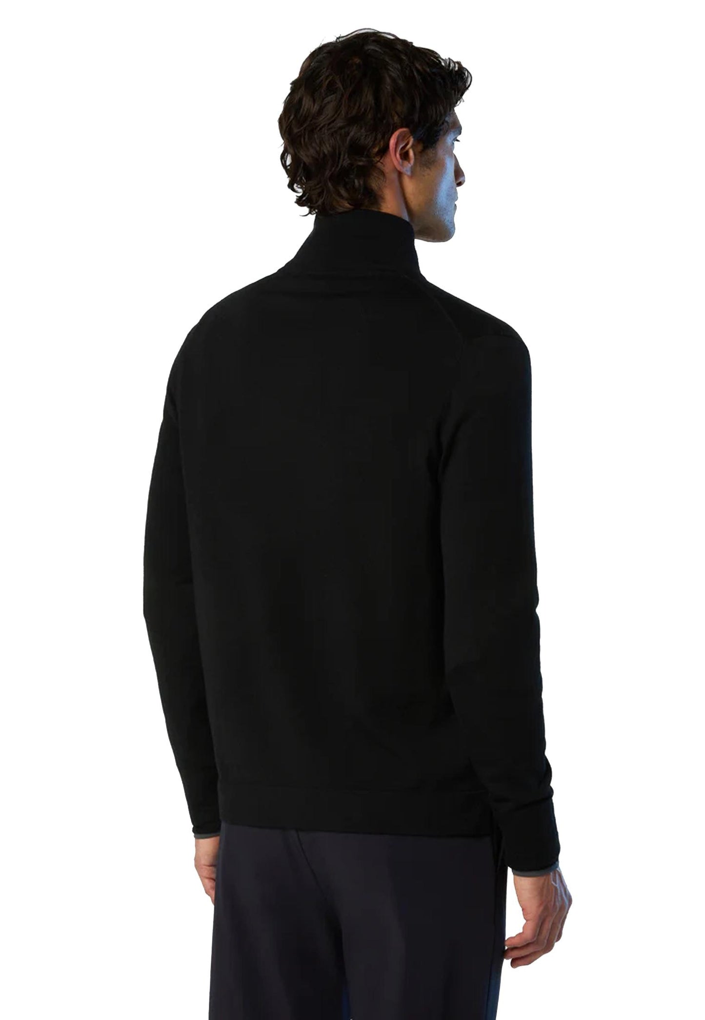 Maglione mezza zip nero lana North Sails A25 699219 09990999 NORTH SAILS 