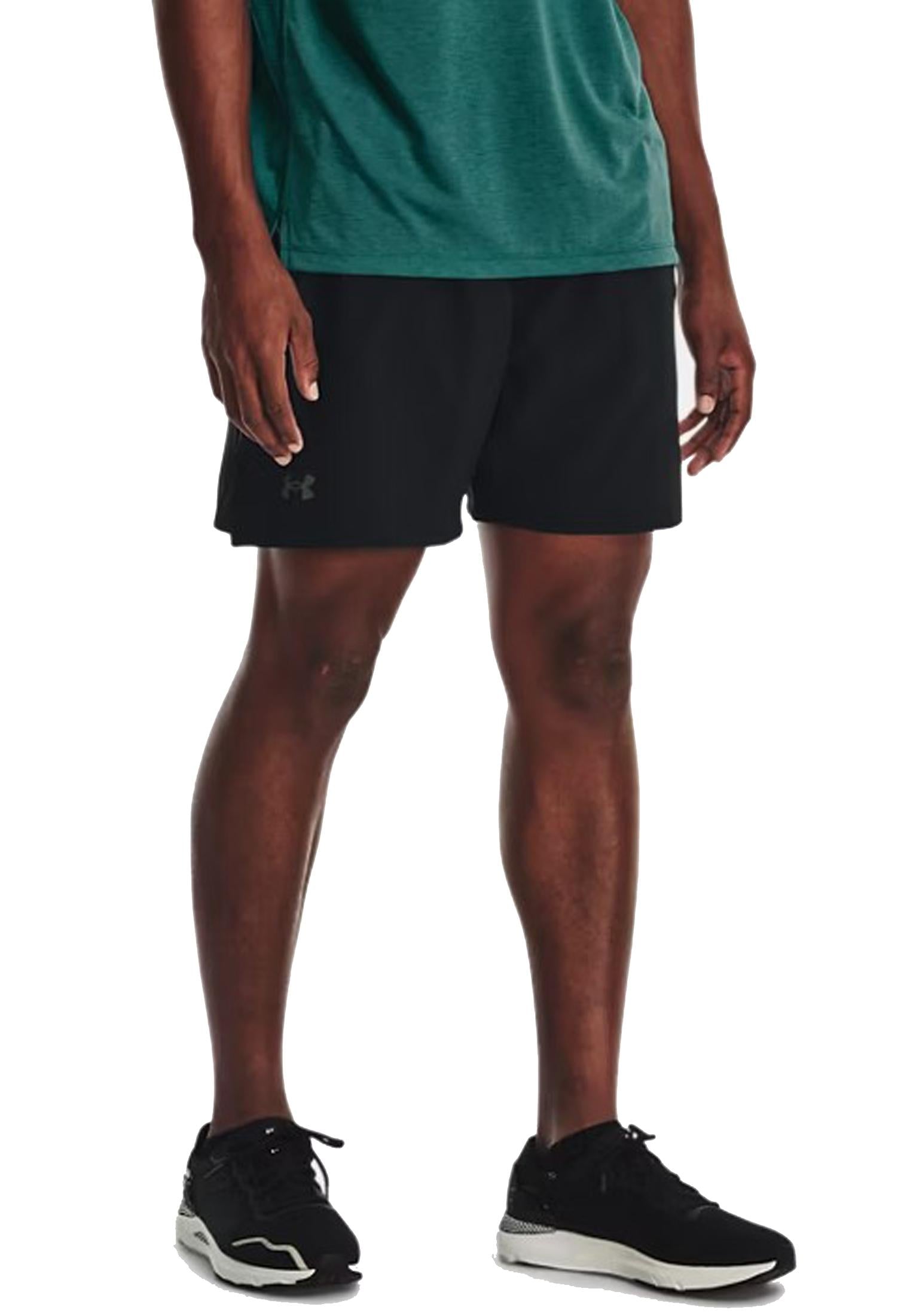 Pantaloncini Shorts neri UA Launch Pro allenamento fitness Under Armour A25 77-1376508 00010001 UNDER ARMOUR 