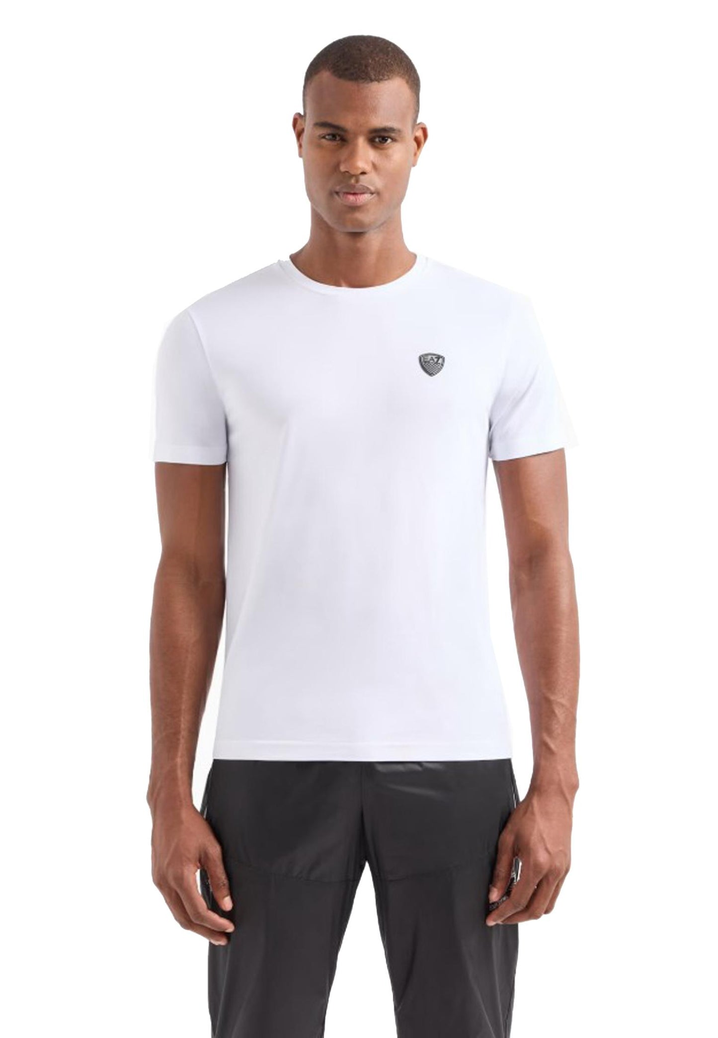 T-shirt girocollo bianca misto viscosa slim fit EA7 Armani P26 8NPT16 PJRGZ 11001100 EA7 