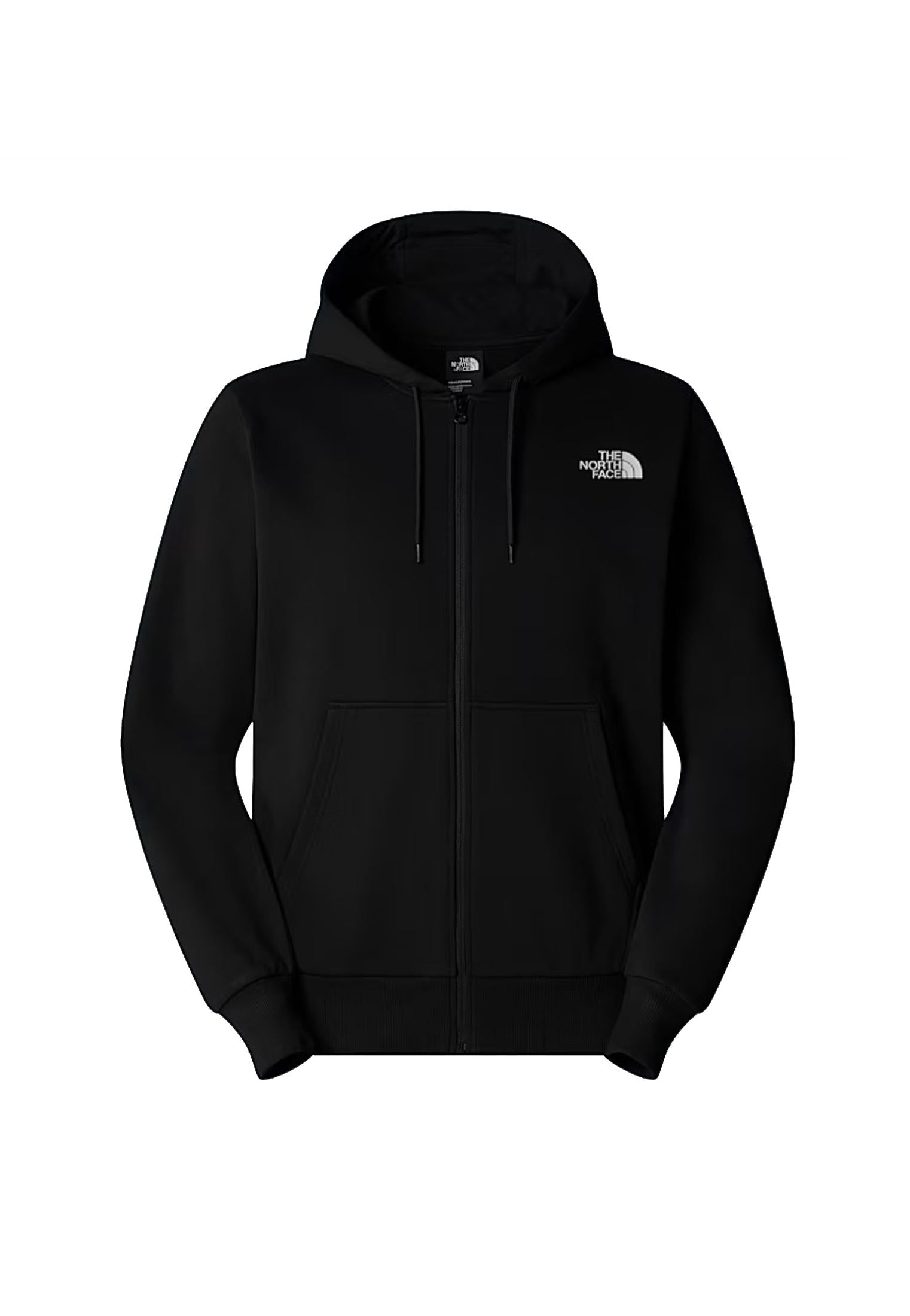 Felpa con cappuccio e cerniera nera Simple Dome The North Face A25 NF0A89FDJK31 NFJK3NFJK3 THE NORTH FACE 
