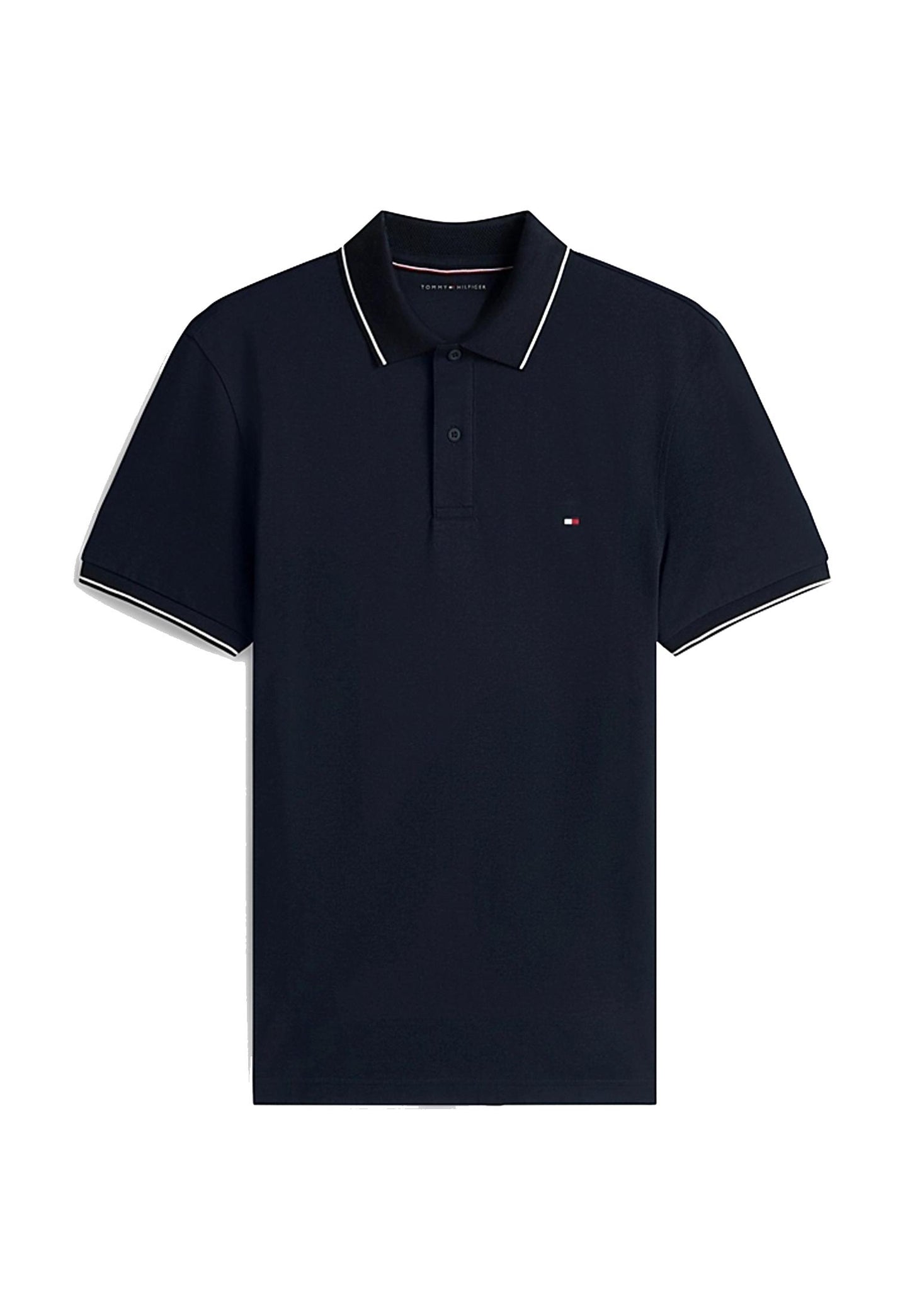 Polo blu bordo bianco Performance Regular Fit cotone Tommy Hilfiger P26 MW0MW37310DW5 DW5DW5 TOMMY HILFIGER 