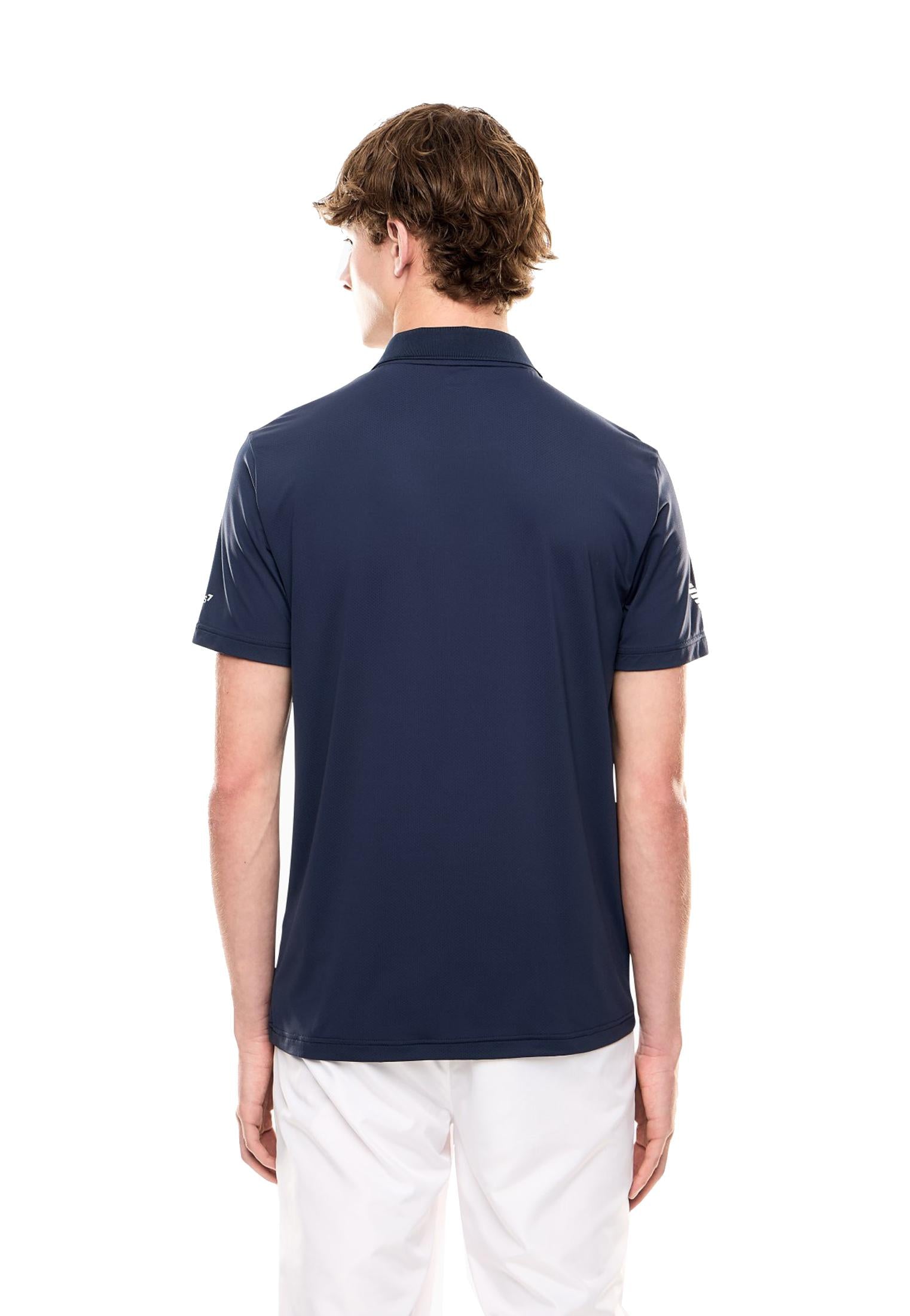 Polo tecnica blu maniche corte sportiva Ventus7 EA7 Armani P26 8NPF23 PJEMZ 15541554 EA7 TENNIS 