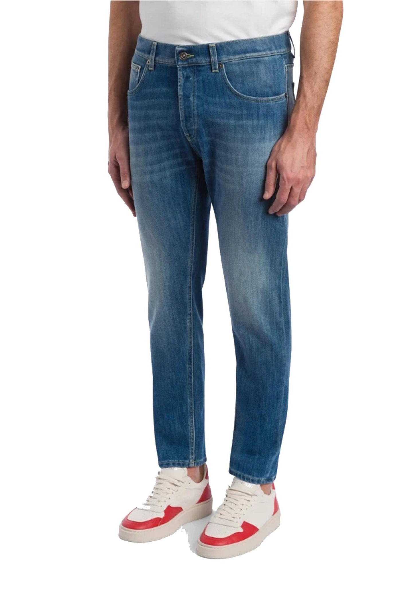Pantalone jeans blu Dian cinque tasche carrot slim fit Dondup P26 UP576 DS0107U ME4800 DONDUP 