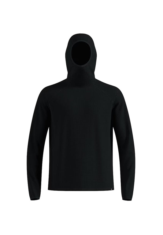 Felpa con cappuccio mid layer allenamento nera Cubic Odlo A25 542982 1500015000 ODLO 