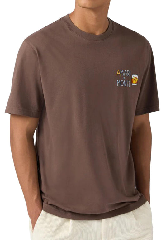 T-shirt girocollo marrone Arnott cotone MC2 Saint Bart A25 ARN0001 00544I00544I MC2 