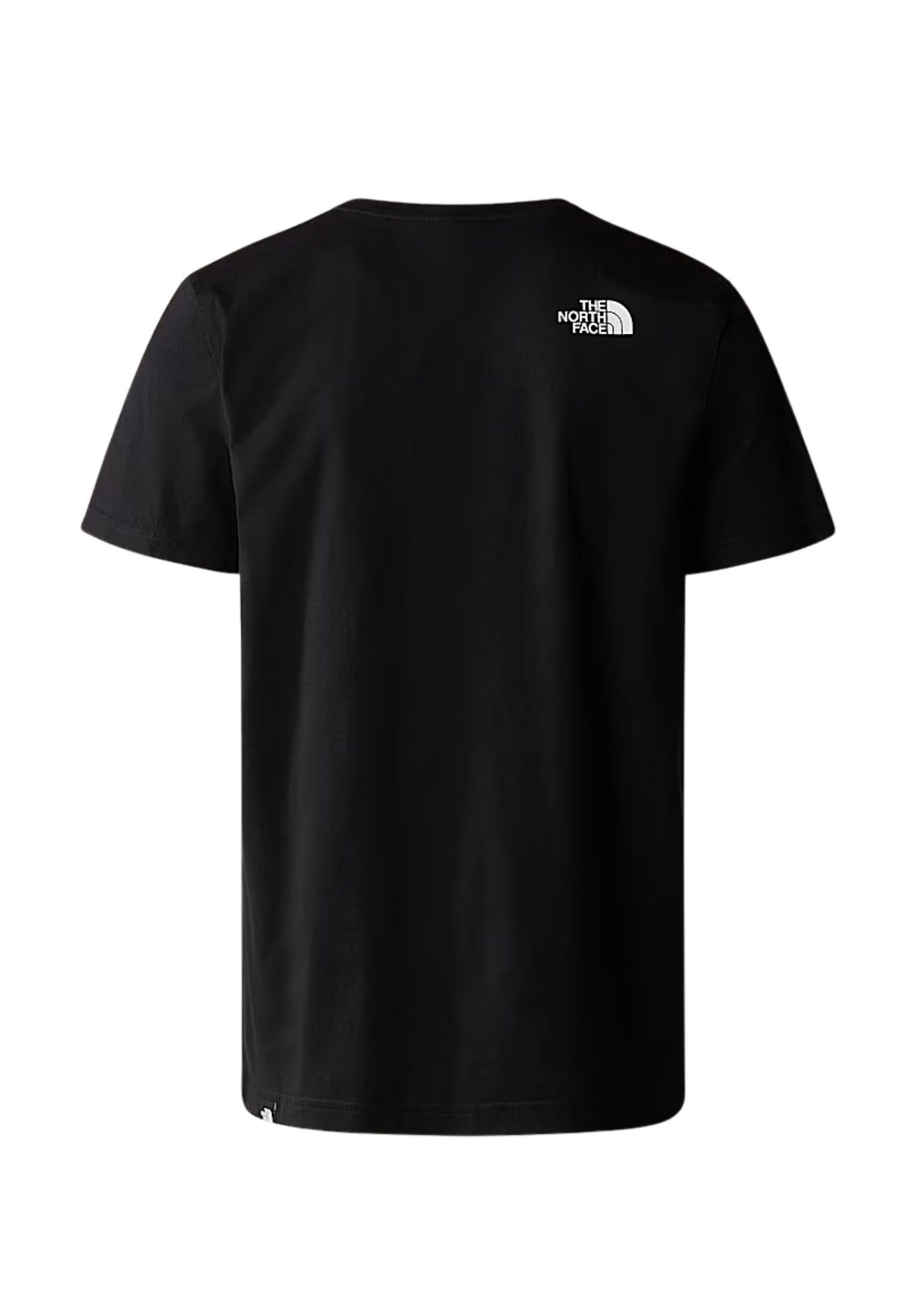 T-shirt girocollo nera Simple Dome The North Face P25 NF0A87NGJK31 NFJK3NFJK3 THE NORTH FACE 