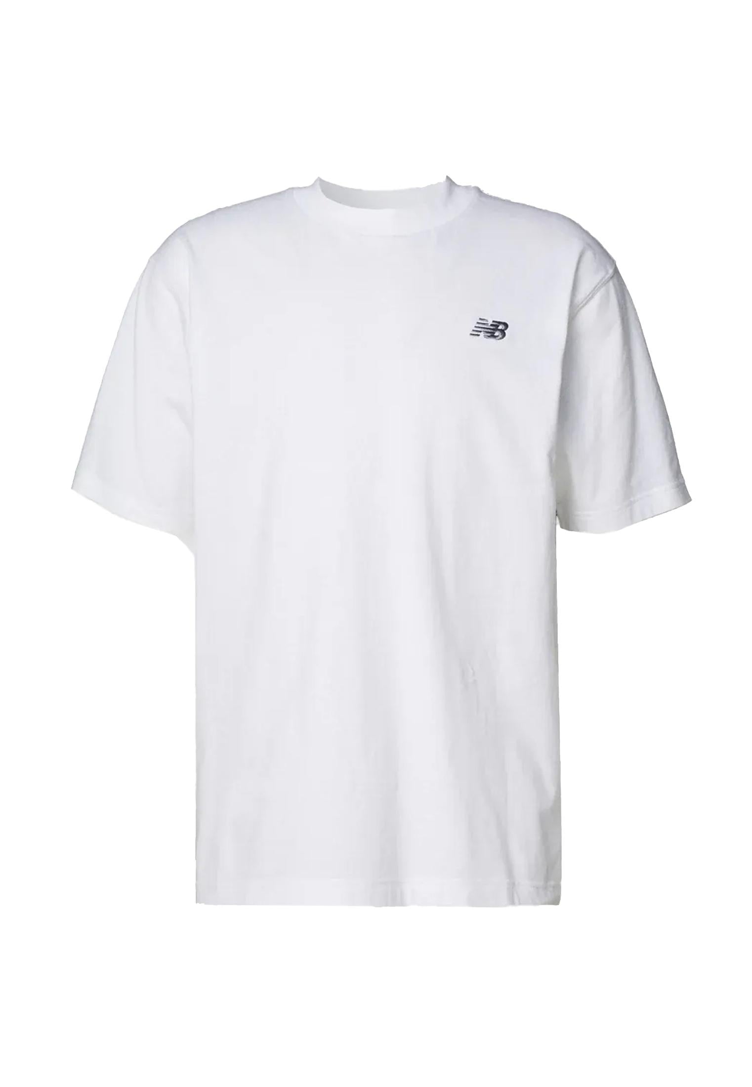 T-shirt girocollo cotone bianca Sport Essential New Balance P26 MT41509WT WHITE NEW BALANCE 