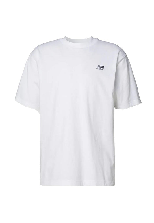 T-shirt girocollo cotone bianca Sport Essential New Balance P26 MT41509WT WHITE NEW BALANCE 