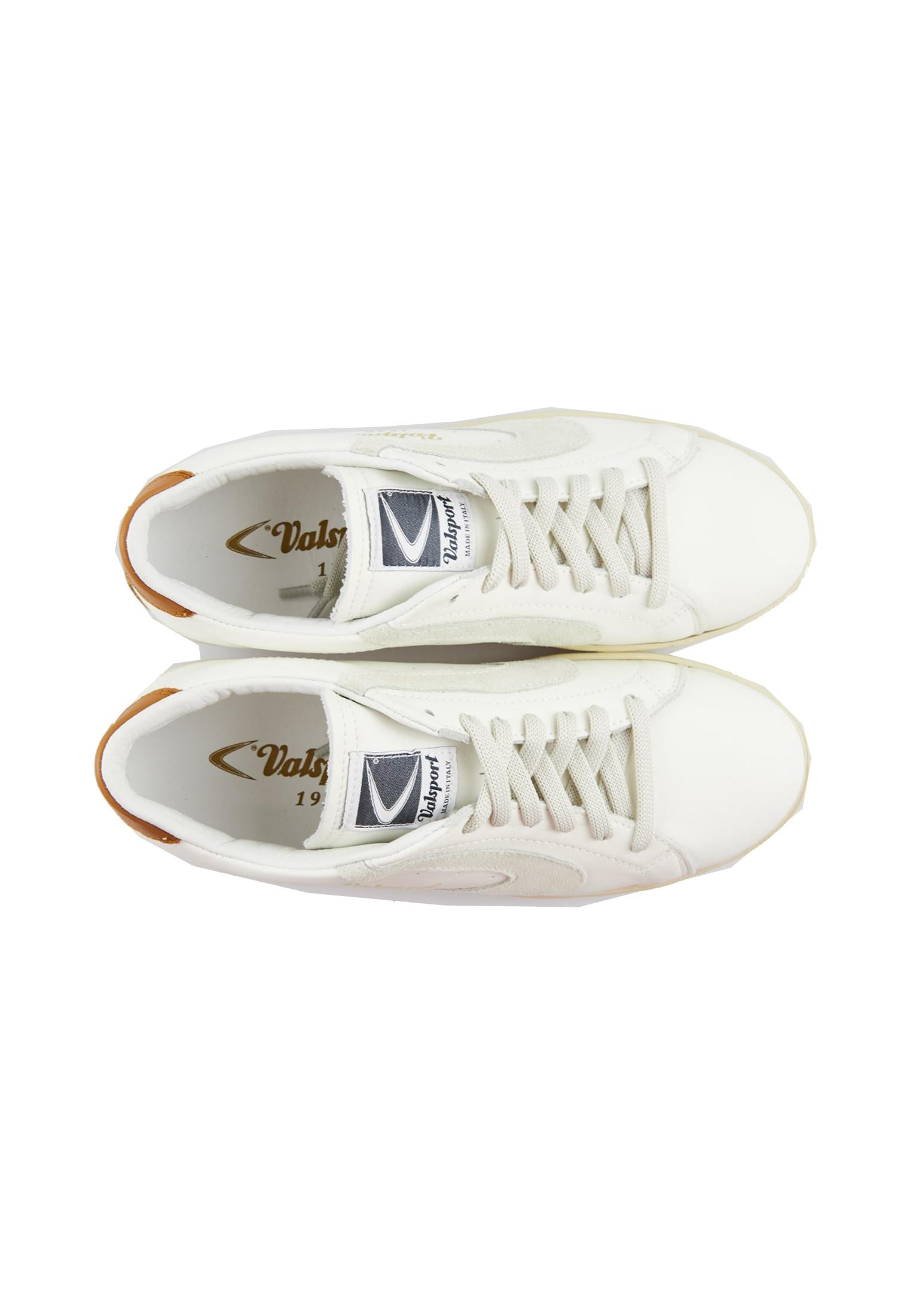 Scarpe sneakers in pelle Tournament Mix Nappa Valsport P25 VT2451M BIANCO PANNA VALSPORT 