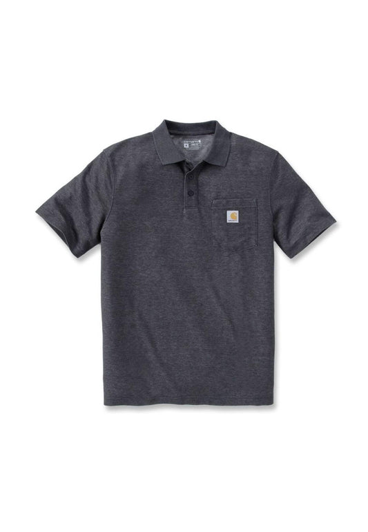 Polo cotone grigia manica corta Carhartt Workwear P26 106685 CARBON CARHARTT 