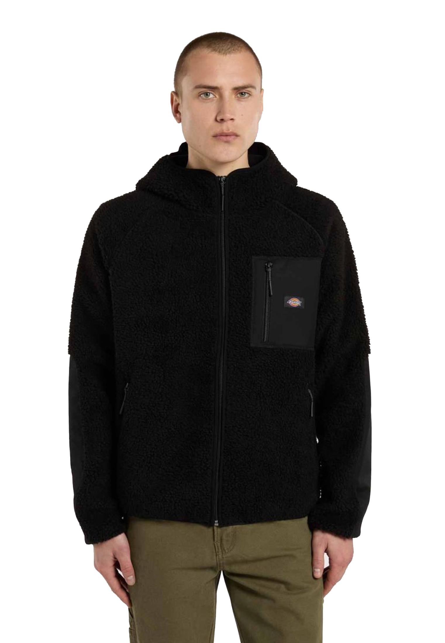 Pile giacca nera pelo lungo con cappuccio Central High Dickies A25 DK0A87NVBLK DKBLKDKBLK DICKIES 