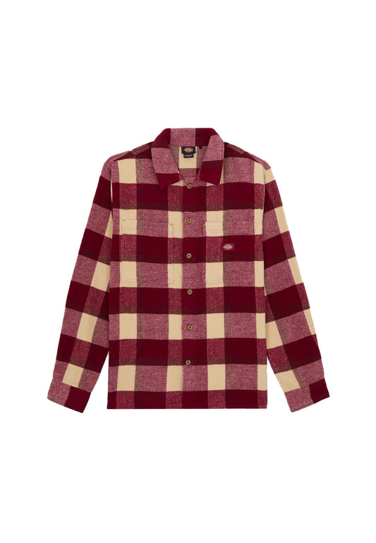 Camicia a quadri rossa misto lana Coaling Dickies A25 DK0A4XZZK74 DKK74DKK74 DICKIES 