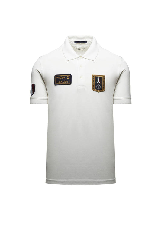 Polo manica corta bianca Frecce Tricolori Aeronautica Militare P26 261PO1927UP00191 7306273062 AERONAUTICA MILITARE 