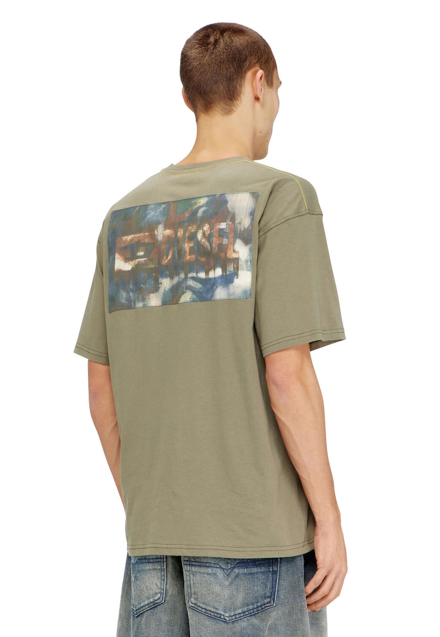 T-shirt girocollo verde cotone T-Box-V8 Diesel P26 A199850AGRI 5KW330 DIESEL 