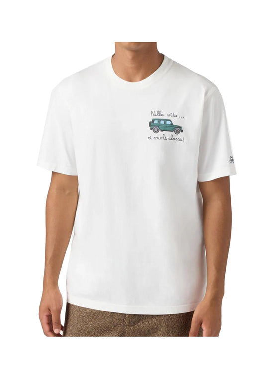 T-shirt girocollo bianca cotone Arnott MC2 Saint Bart A25 ARN0001 01027I01027I MC2 