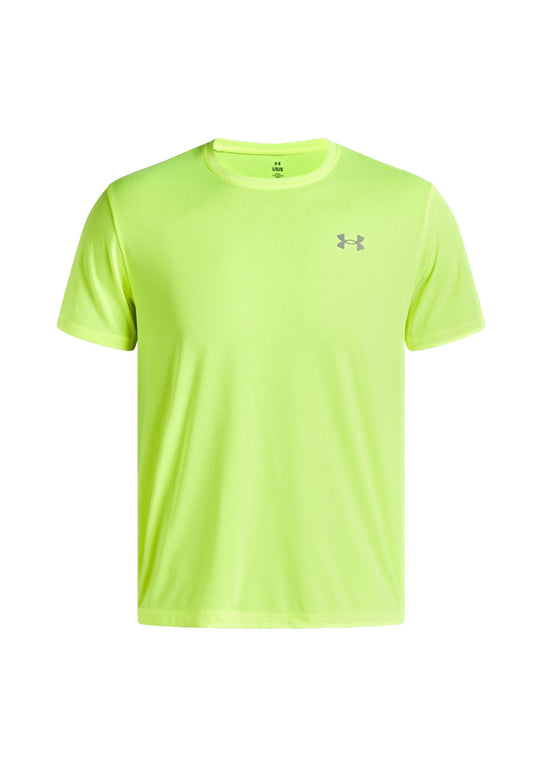 T-shirt sportiva allenamento verde fluo Launch Under Armour A25 77-1382582 07320732 UNDER ARMOUR 