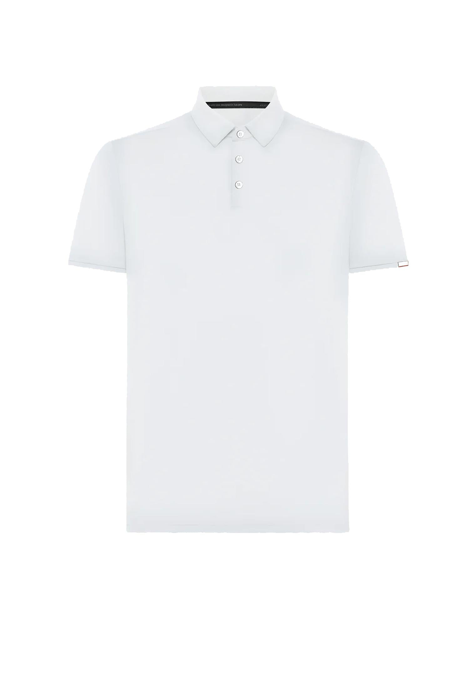 Polo mezza manica bianca elasticizzata traspirante Oxford Logo RRD P26 26217 0909 RRD 