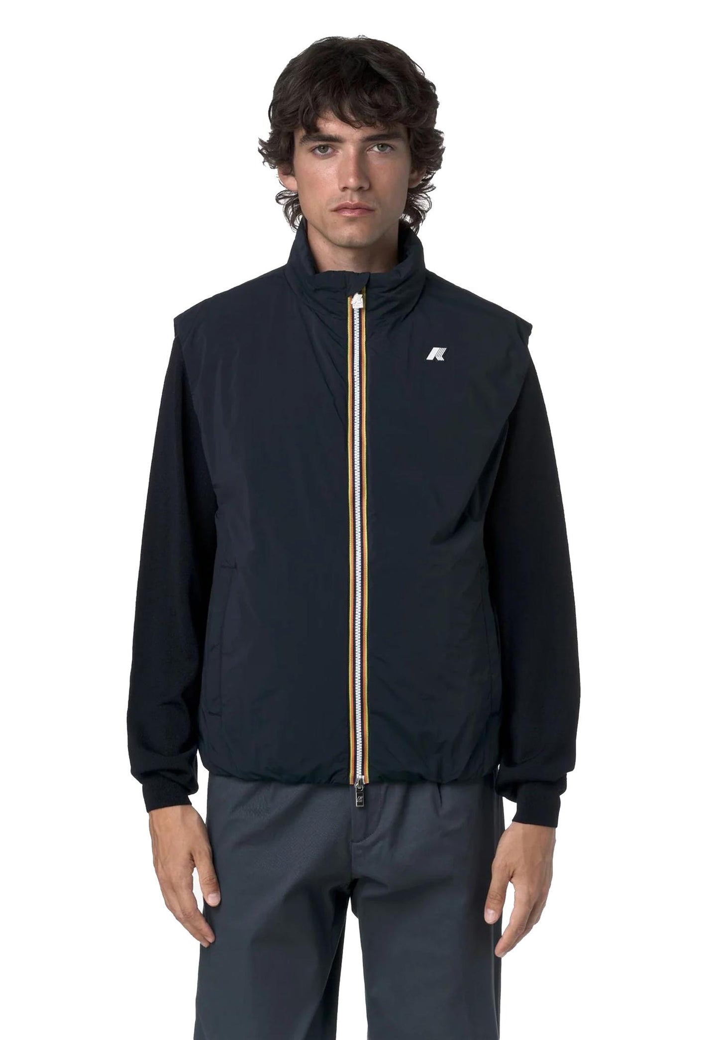 Gilet smanicato blu Valen Plain Warm K-way A25 K2136BW K89K89 K-WAY 