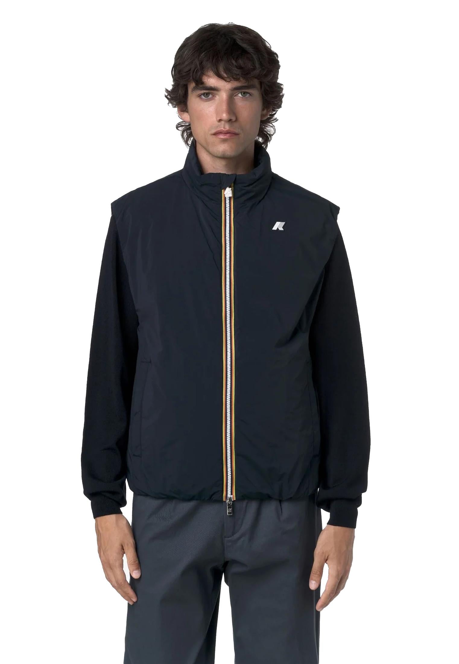 Gilet smanicato blu Valen Plain Warm K-way A25 K2136BW K89K89 K-WAY 