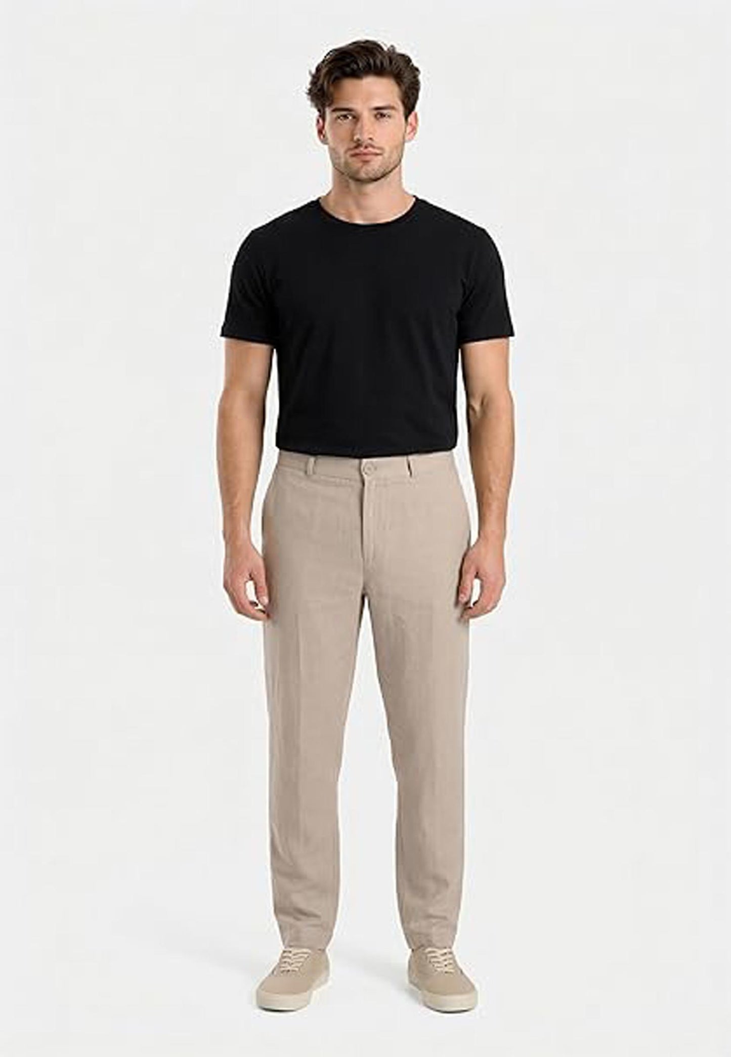Pantaloni beige misto lino Armani Exchange P26 8NZP15 ZNFNZ 17241724 ARMANI EXCHANGE 