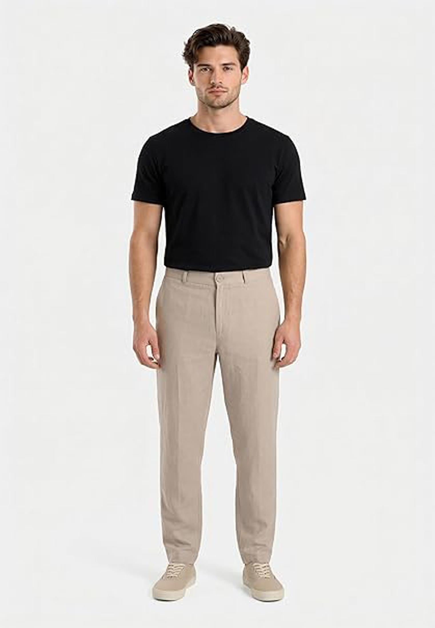 Pantaloni beige misto lino Armani Exchange P26 8NZP15 ZNFNZ 17241724 ARMANI EXCHANGE 