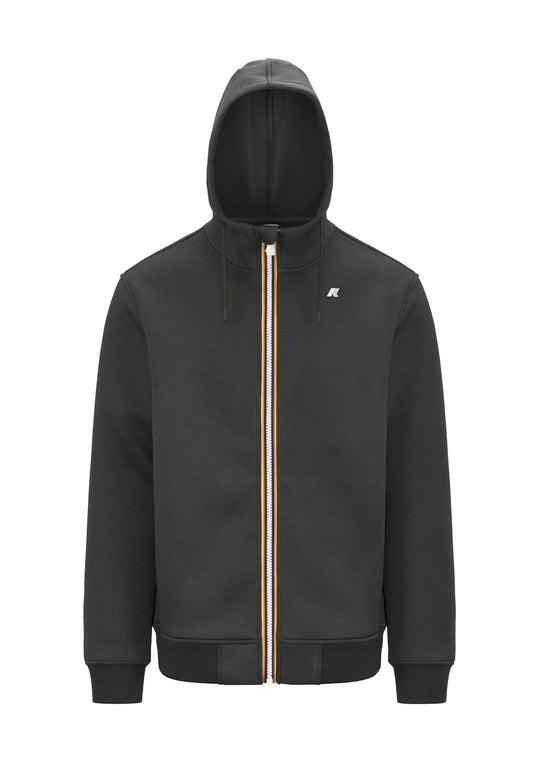 Giacca in pile con cappuccio verde Rainer Spacer K-way A25 K2141DW WMRWMR K-WAY 