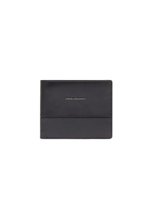 Portafoglio nero uomo con portamonere porta carte di credito Piquadro A25 PU4188W136R NN PIQUADRO 